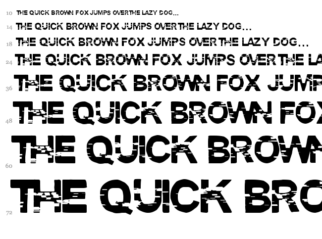 Pirate Style font waterfall
